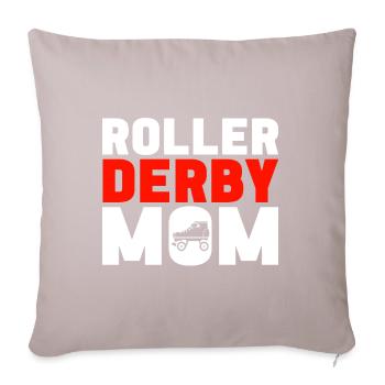Roller derby - Coussin et housse de 45 x 45 cm - taupe clair - Devant