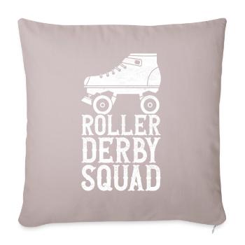 Roller Derby - Sofakissen mit Füllung 45 x 45 cm - helles Taupe - Vorne