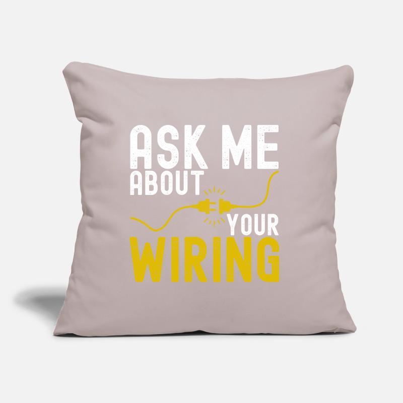 Electrician Electronics Technician Sofa pillow with filling 45cm x 45cm