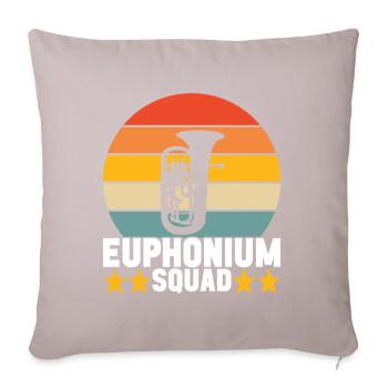 Euphonium baritone tenor horn - Sofa pillow with filling 45cm x 45cm - light taupe - Front