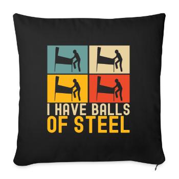 Pinball Flipper - Sofa pillow with filling 45cm x 45cm - black - Front