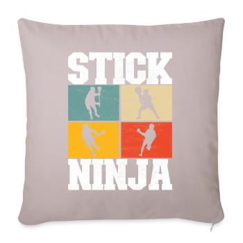 Lacrosse Lacrosse Players - Sofa pillow with filling 45cm x 45cm - light taupe - Front