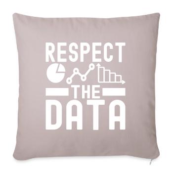 Analyste de données en science des données - Coussin et housse de 45 x 45 cm - taupe clair - Devant