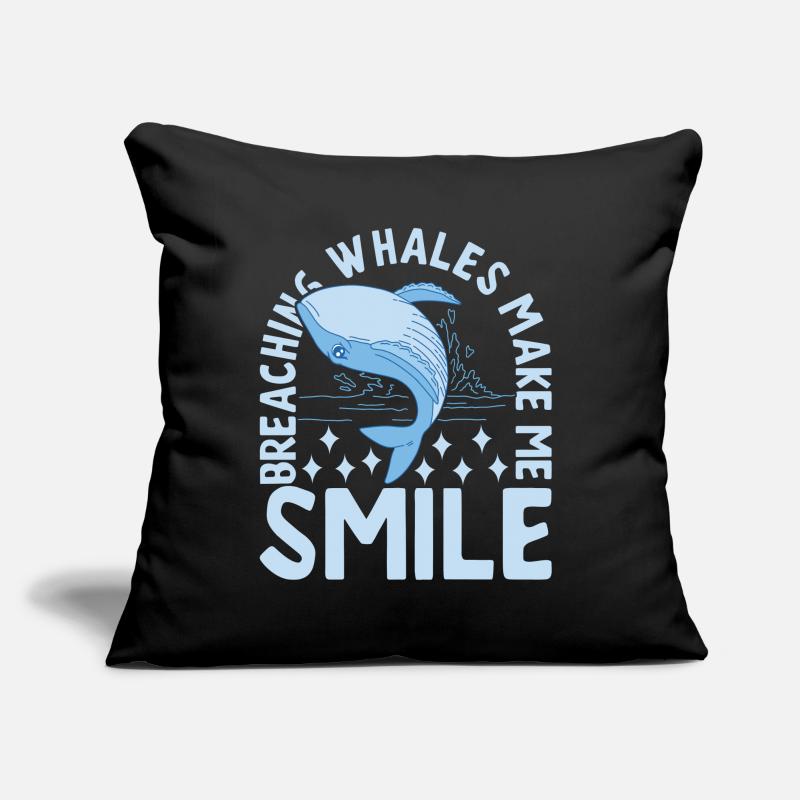 Baleines Baleine Coussin et housse de 45 x 45 cm