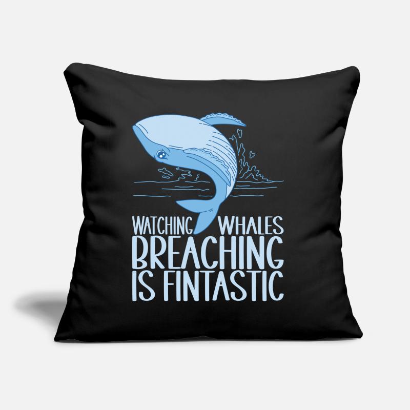 Baleines Baleine Coussin et housse de 45 x 45 cm