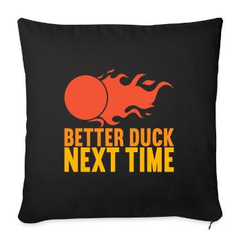 Ballon chasseur Ballon chasseur - Coussin et housse de 45 x 45 cm - noir - Devant