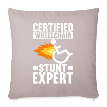 Wheelchair users Wheelchair - Sofa pillow with filling 45cm x 45cm - light taupe - Front