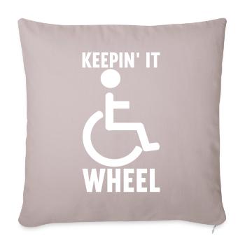 Wheelchair users Wheelchair - Sofa pillow with filling 45cm x 45cm - light taupe - Front