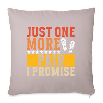 Sneakerhead Collectionneur de baskets - Coussin et housse de 45 x 45 cm - taupe clair - Devant