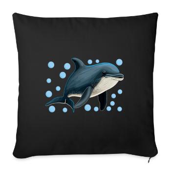 Marine Biology Marine Biologist - Sofa pillow with filling 45cm x 45cm - black - Front