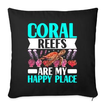 Marine Biology Marine Biologist - Sofa pillow with filling 45cm x 45cm - black - Front