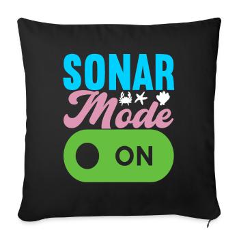 Marine Biology Marine Biologist - Sofa pillow with filling 45cm x 45cm - black - Front