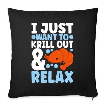 Marine Biology Marine Biologist - Sofa pillow with filling 45cm x 45cm - black - Front
