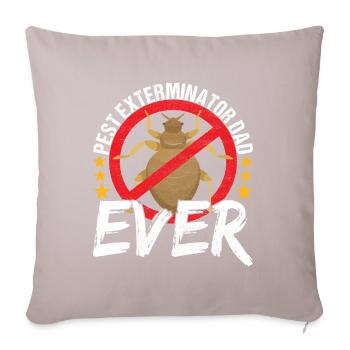 Pest Control Exterminator - Sofa pillow with filling 45cm x 45cm - light taupe - Front