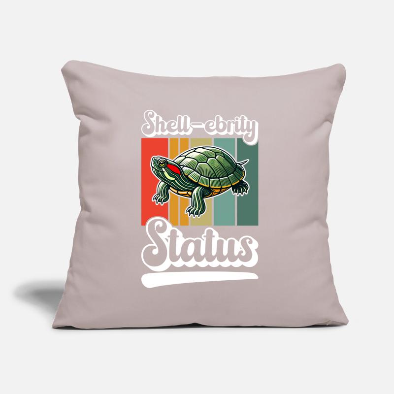 Turtle Red-eared Turtle Sofa pillow with filling 45cm x 45cm