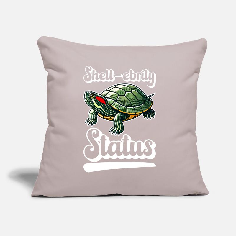 Turtle Red-eared Turtle Sofa pillow with filling 45cm x 45cm