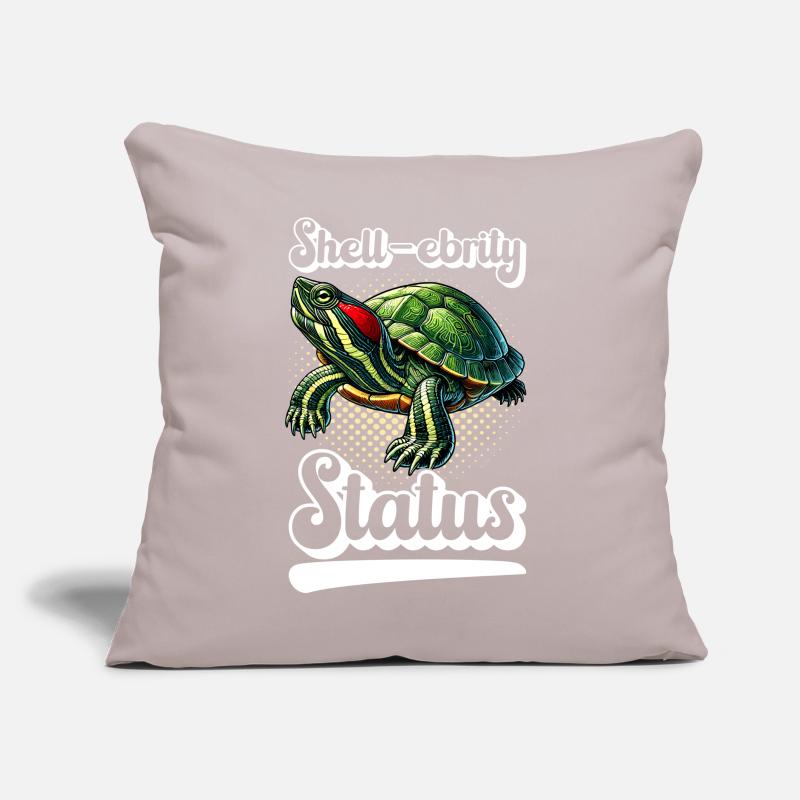 Turtle Red-eared Turtle Sofa pillow with filling 45cm x 45cm