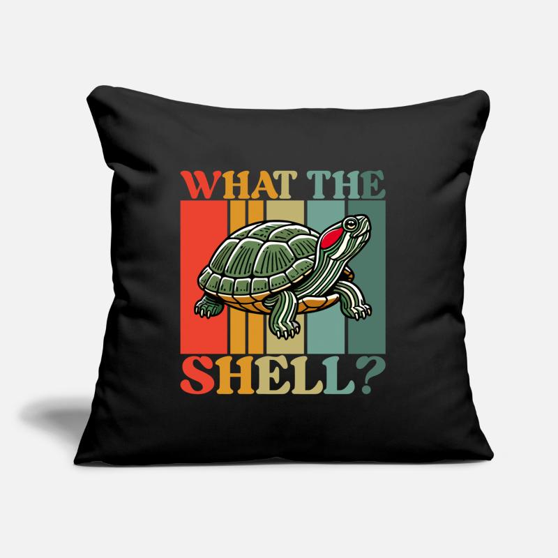 Turtle Red-eared Turtle Sofa pillow with filling 45cm x 45cm