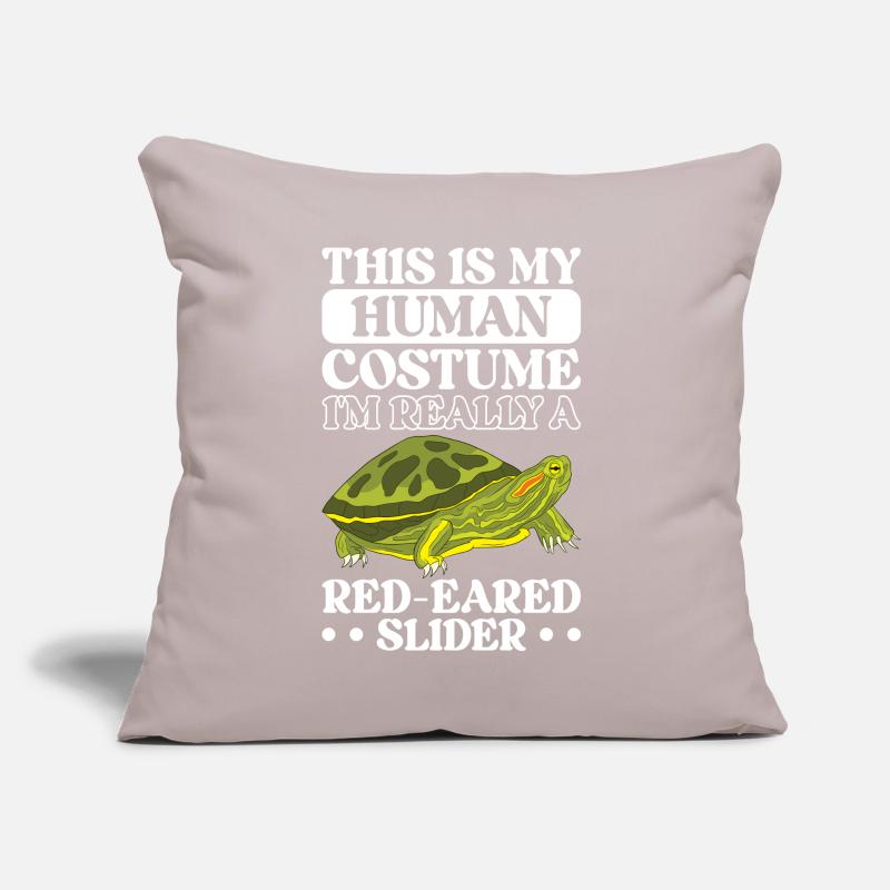 Turtle Red-eared Turtle Sofa pillow with filling 45cm x 45cm