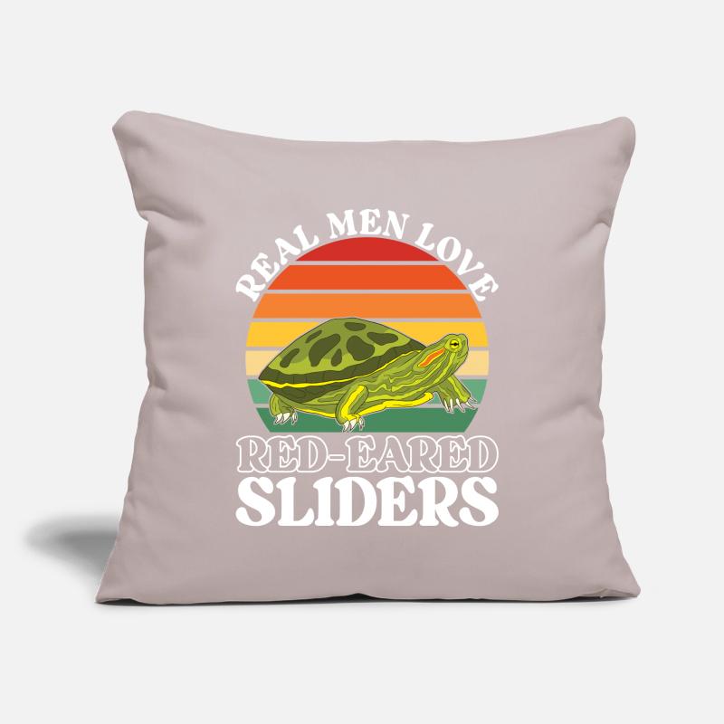 Turtle Red-eared Turtle Sofa pillow with filling 45cm x 45cm