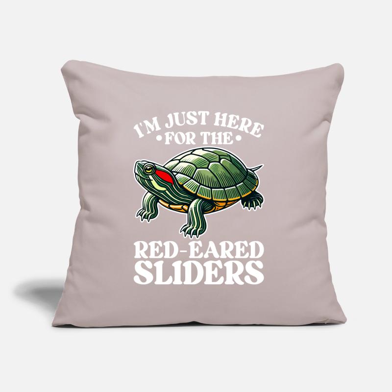 Turtle Red-eared Turtle Sofa pillow with filling 45cm x 45cm