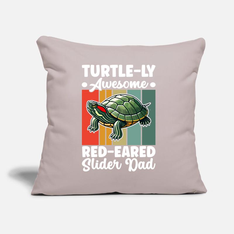 Turtle Red-eared Turtle Sofa pillow with filling 45cm x 45cm