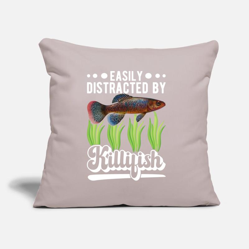 Killifish Quarium Fish Coussin et housse de 45 x 45 cm