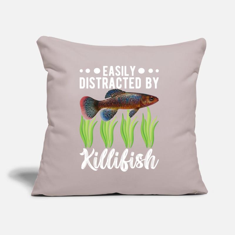 Killifish Quarium Fish Coussin et housse de 45 x 45 cm