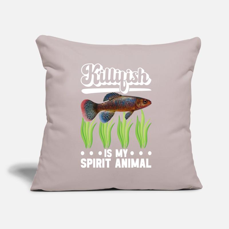 Killifish Quarium Fish Coussin et housse de 45 x 45 cm
