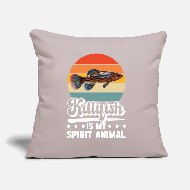 Killifish Quarium Fish Coussin et housse de 45 x 45 cm