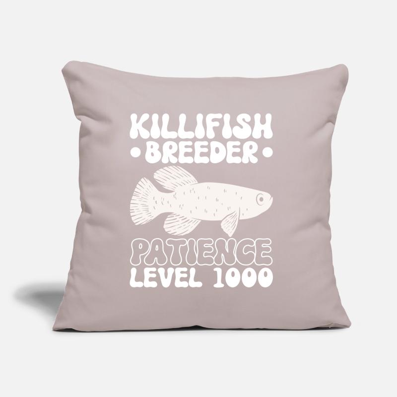 Killifish Quarium Fish Coussin et housse de 45 x 45 cm