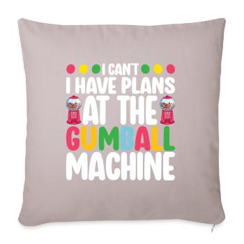Machine à chewing-gum Machine à chewing-gum - Coussin et housse de 45 x 45 cm - taupe clair - Devant