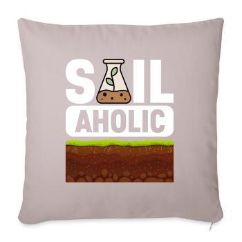 Bodenwissenschaftler Soil Science - Sofa pillow with filling 45cm x 45cm - light taupe - Front
