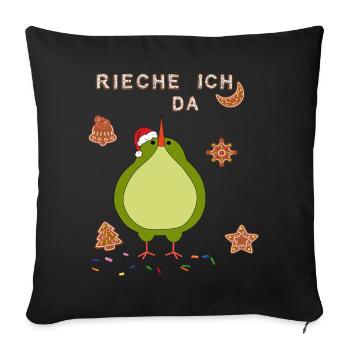 Pfefferkuchen Advent - Sofakissen mit Füllung 45 x 45 cm - Schwarz - Vorne