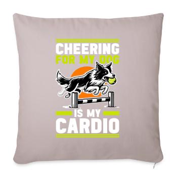 Flyball Sports canins - Coussin et housse de 45 x 45 cm - taupe clair - Devant
