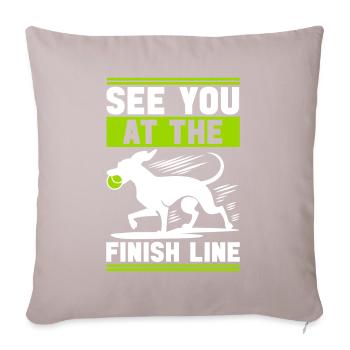 Flyball Sports canins - Coussin et housse de 45 x 45 cm - taupe clair - Devant