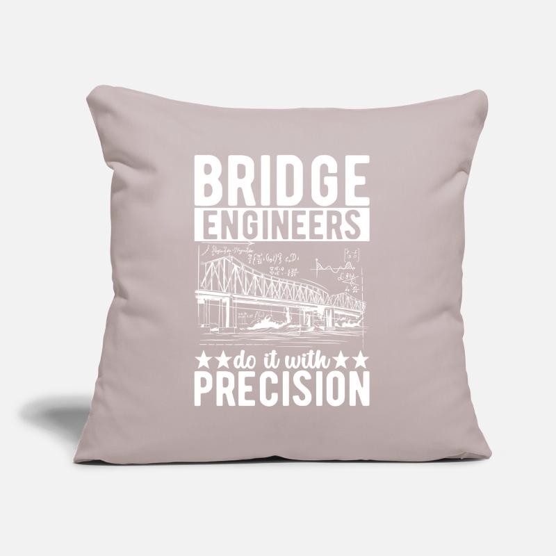 Bridge Engineer Bridge Construction Sofa pillow with filling 45cm x 45cm