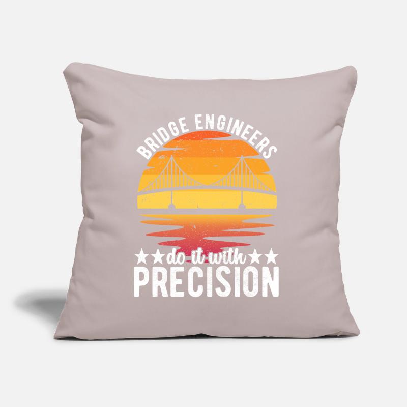Bridge Engineer Bridge Construction Sofa pillow with filling 45cm x 45cm