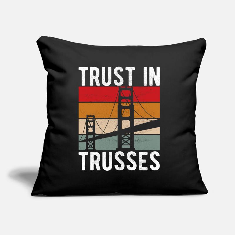 Bridge Engineer Bridge Construction Sofa pillow with filling 45cm x 45cm