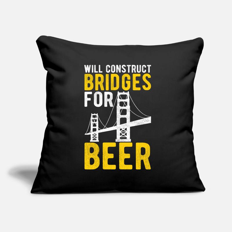 Bridge Engineer Bridge Construction Sofa pillow with filling 45cm x 45cm