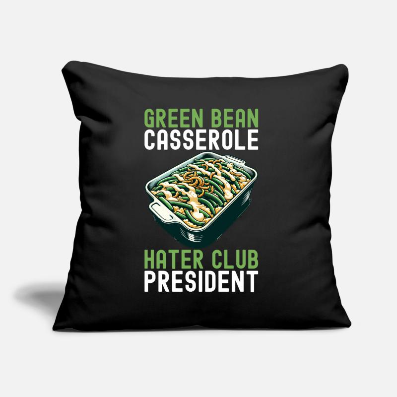 Casserole de haricots verts Coussin et housse de 45 x 45 cm