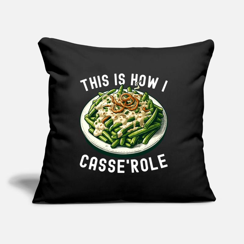Casserole de haricots verts Coussin et housse de 45 x 45 cm