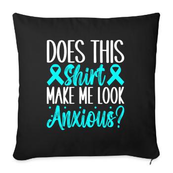 Trouble anxieux Trouble anxieux - Coussin et housse de 45 x 45 cm - noir - Devant