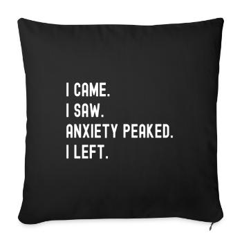 Trouble anxieux Trouble anxieux - Coussin et housse de 45 x 45 cm - noir - Devant