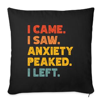 Trouble anxieux Trouble anxieux - Coussin et housse de 45 x 45 cm - noir - Devant