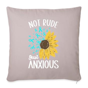 Trouble anxieux Trouble anxieux - Coussin et housse de 45 x 45 cm - taupe clair - Devant