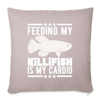 Killifish Egg-laying Tooth Doughnut Aquarium - Sofa pillow with filling 45cm x 45cm - light taupe - Front