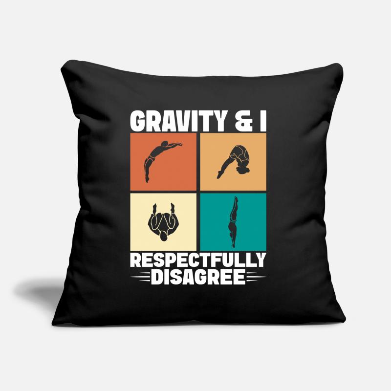 Diving diving board Sofa pillow with filling 45cm x 45cm