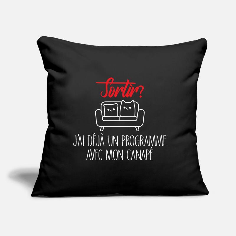 Go out? Nap Sofa Program Sofa pillow with filling 45cm x 45cm