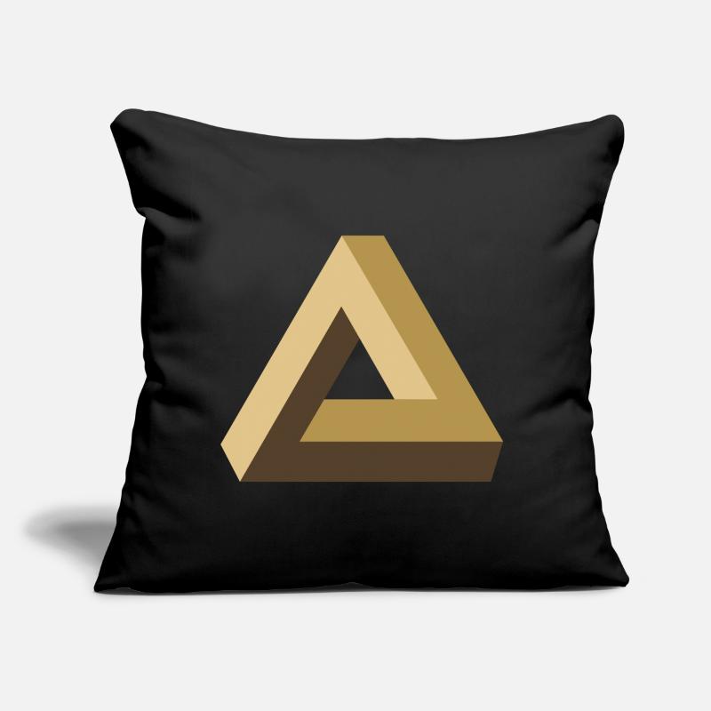 Tribar, Optics, Illusion, Triangle, Geometry, Math Sofa pillow with filling 45cm x 45cm